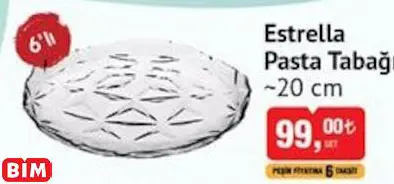 PAŞABAHÇE ESTRELLA PASTA TABAĞI